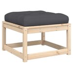 vidaXL Salon de jardin 8 Pièces avec coussins Bois de pin massif