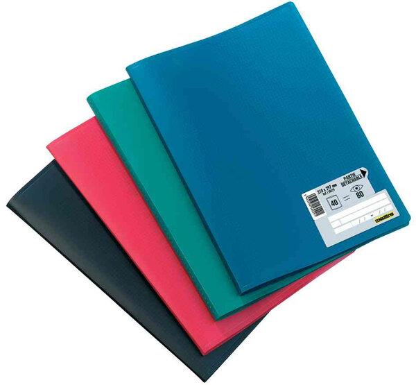 Protège-documents 'Memphis' format A4 60 Pochettes Noir ELBA