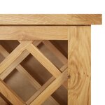vidaXL Casier à bouteilles 11 bouteilles 80x32x80cm Bois de chêne