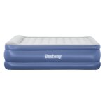 Bestway Matelas pneumatique Tritech 2 places 203x152x61cm bleu et gris