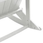 vidaXL Chaise Berçante Adirondack Blanche 73 5x92x90 cm HDPE
