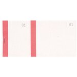 Bloc Vendeur À Bande Couleur 100 Feuillets Double Numérotage - Format 6  6x13 5 Cm - Couleurs Assorties - X 50 - Exacompta