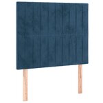 vidaXL Cadre de lit sans matelas bleu foncé 80x200 cm velours