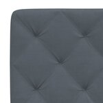 vidaXL Cadre de lit avec LED sans matelas gris foncé 120x200cm velours