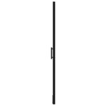 vidaXL Porte de douche verre trempé 100x178 cm noir