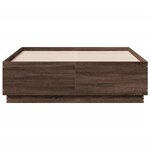 vidaXL Cadre de lit sans matelas chêne marron 140x190 cm