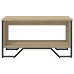 vidaXL Table basse chêne sonoma 75x51x40 cm bois d'ingénierie