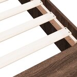 vidaXL Cadre de lit chêne marron 120x200 cm bois d'ingénierie