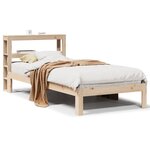 vidaXL Cadre de lit avec tête de lit sans matelas 75x190 cm