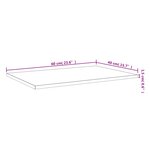 vidaXL Étagères murales 4 Pièces chêne fumé 60x40x1 5cm bois d'ingénierie