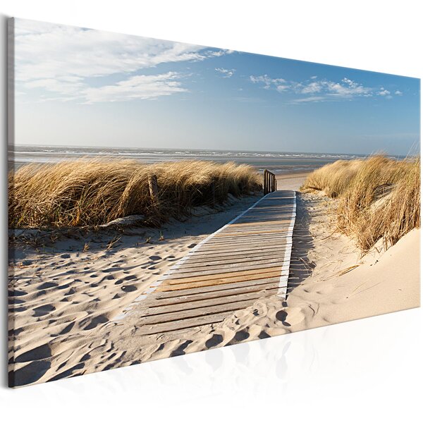 Tableau - holiday at the seaside (1 part) wide l x h en cm 100x45