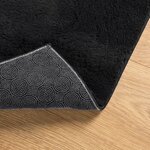 vidaXL Tapis HUARTE à poils courts doux et lavable noir 120x170 cm