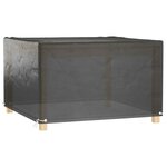 vidaXL Housses de salon de jardin 2 Pièces 8 œillets 132x132x80 cm carré