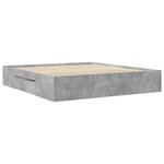 vidaXL Cadre de lit gris béton 200x200 cm bois d'ingénierie