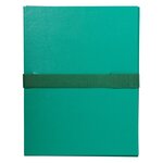 Chemise Extensible Balacron Sans Rabat Sangle Scratch - 24x32cm - Vert - X 10 - Exacompta