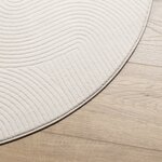 vidaXL Tapis IZA poils courts style scandinave crème Ø 80 cm