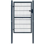 vidaXL Portillon Acier 106x248 cm Anthracite