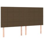 vidaXL Sommier à lattes de lit matelas et LED Marron foncé 200x200 cm