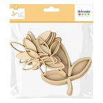 Décoration en bois 18 feuilles