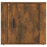 vidaXL Table de chevet Chêne fumé 50x39x47 cm
