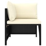 Salon de jardin meuble d'extérieur ensemble de mobilier 6 pièces avec coussins résine tressée noir 02_0016916