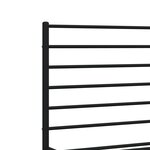 vidaXL Cadre de lit métal sans matelas avec tête de lit noir 120x190cm