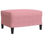 vidaXL Ensemble de canapés 4Pièces et coussins et traversins rose velours