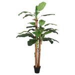 vidaXL Bananier artificiel 22 feuilles 200 cm vert
