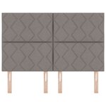 vidaXL Tête de lit Design Blocs Diamants Taupe 160 cm Tissu