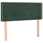 vidaXL Sommier à lattes de lit avec matelas LED Vert foncé 120x200 cm