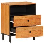 vidaXL Table de chevet 50x33x60 cm bois d'acacia solide