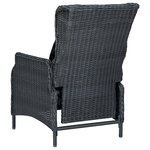 vidaXL Ensemble à manger d'extérieur 7Pièces et coussins rotin gris foncé