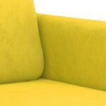 vidaXL Ensemble de canapés 3 Pièces avec coussins jaune velours