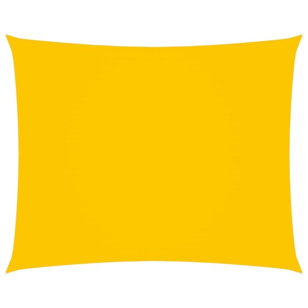 vidaXL Voile de parasol Tissu Oxford rectangulaire 6x7 m Jaune