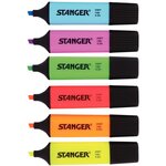 Pochette de 6 surligneurs STANGER assortis
