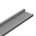 vidaXL Étagères murales 4 Pièces Gris 40x9x3 cm