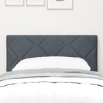 Tête de lit LED vidaXL Design Blocs Diamants Gris foncé 80 cm Velours