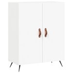 vidaXL Buffet haut Blanc 69 5x34x180 cm Bois d'ingénierie