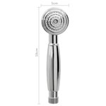 vidaXL Robinet de baignoire à 2 poignées et déviateur de douche Chrome