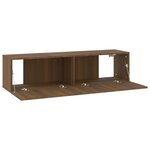 vidaXL Armoire murale TV Chêne marron 120x30x30 cm Bois d'ingénierie