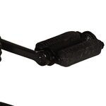 vidaXL Tabourets de bar lot de 2 noir/marron cuir de chèvre véritable
