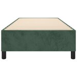 vidaXL Cadre de lit sans matelas vert foncé 90x200 cm velours