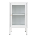 Armoire blanche avec porte en verre