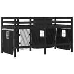 vidaXL Lit mezzanine pour enfants avec rideaux sans matelas 80x200 cm