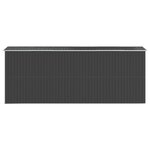 vidaXL Abri de jardin Anthracite 192x523x223 cm Acier galvanisé
