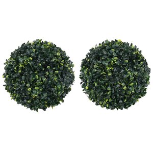 vidaXL Boules de buis artificielles 2 Pièces 45 cm