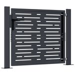 vidaXL Portail de jardin anthracite 105x105 cm conception de carré
