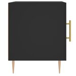 vidaXL Table de chevet noir 40x40x50 cm bois d’ingénierie