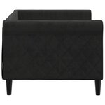 vidaXL Lit de repos noir 80x200 cm velours