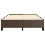 vidaXL Cadre de lit sans matelas marron 140x190 cm similicuir